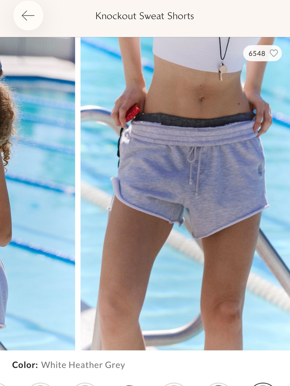 Free People knockout sweat shorts